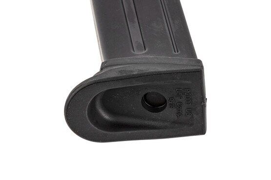 The Heckler and Koch 13-round USP9/P2000 9mm magazine features rear witness holes